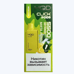 Картридж HQD Click Lemon Mint (Мята Лимон)